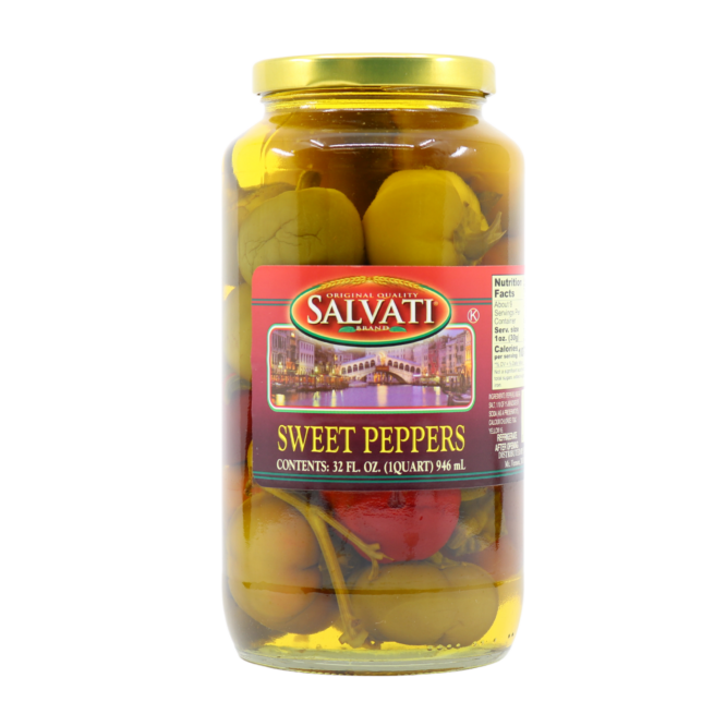 Wholesale Salvati Sweet Cherry Peppers 32 OZ-12 Ct Case Bulk