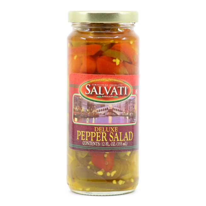 Wholesale Salvati Deluxe Pepper Salad 12 OZ-12 Ct Case Bulk