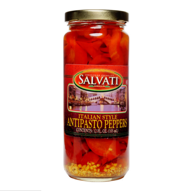 Wholesale Salvati Antipasto Peppers 12 OZ-12 Ct Case Bulk