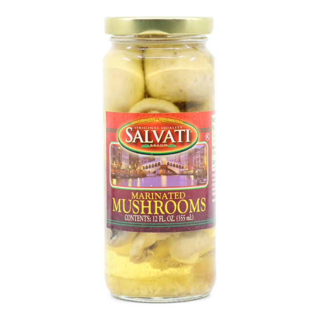 Wholesale Salvati Marinated Mushrooms 12 oz- Bulk