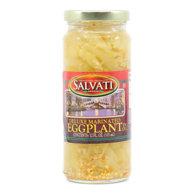Wholesale Salvati Deluxe Marinated Eggplant 12 oz- Bulk