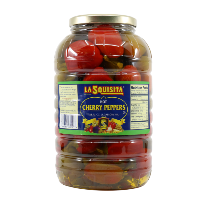 La Squisita Hot Cherry Peppers 1 GL