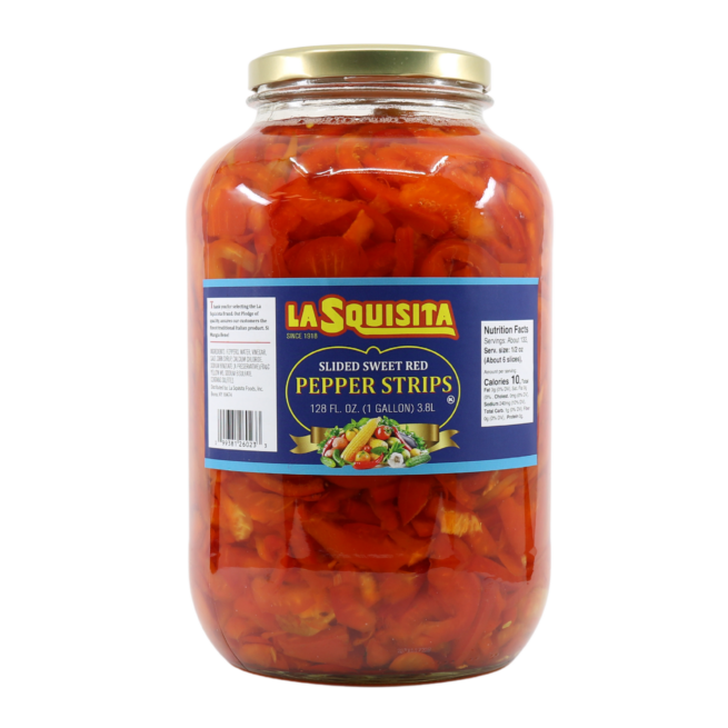 La Squisita Red Pepper Strips 1 GL