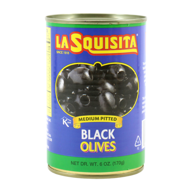 Wholesale La Squisita Black Pitted Olives 7 OZ-12 Ct Case Bulk