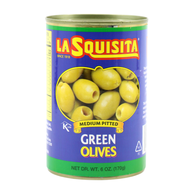 Wholesale La Squisita Green Pitted Olives 7 OZ-12 Ct Case Bulk