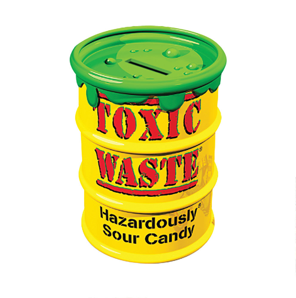 Wholesale Toxic Waste Sour Assorted Giant Bank 5.86 Oz Barrel- Bulk