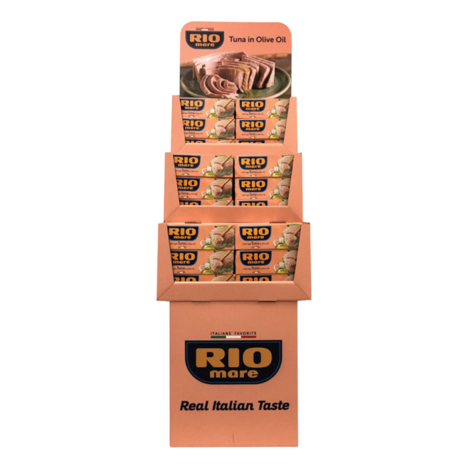 Wholesale Rio Mare Tuna Shipper Displays 3x80Gram-162 Ct Case Bulk