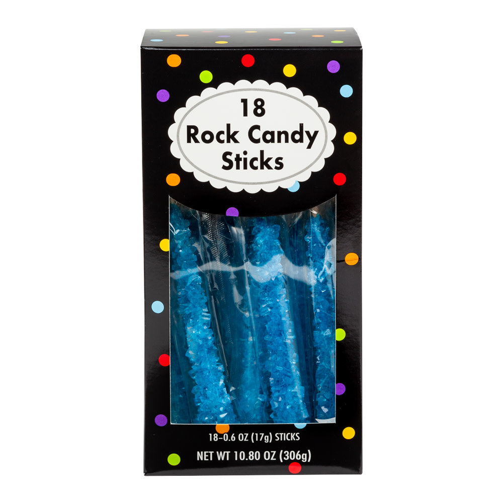 Wholesale Rock Candy Caribbean Blue Wrapped 18 Ct 10.8 Oz Box- Bulk