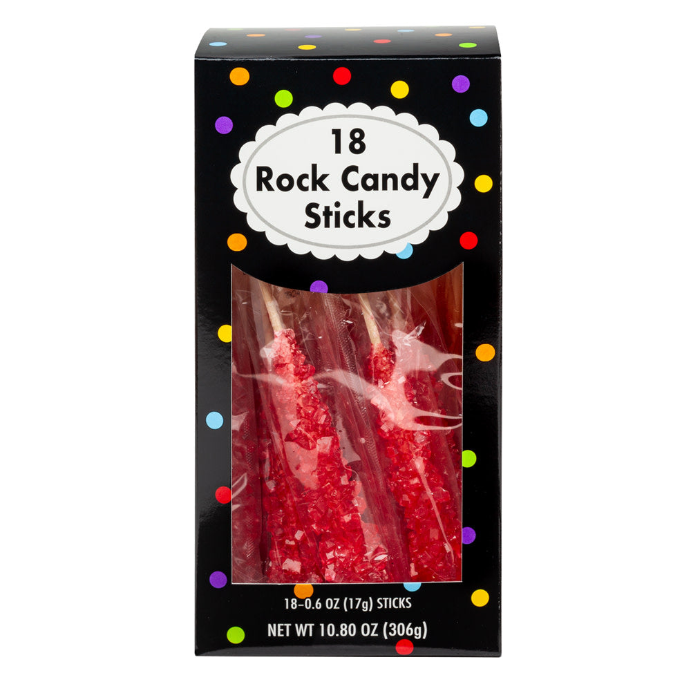 Wholesale Rock Candy Red Wrapped 18 Ct 10.8 Oz Box- Bulk