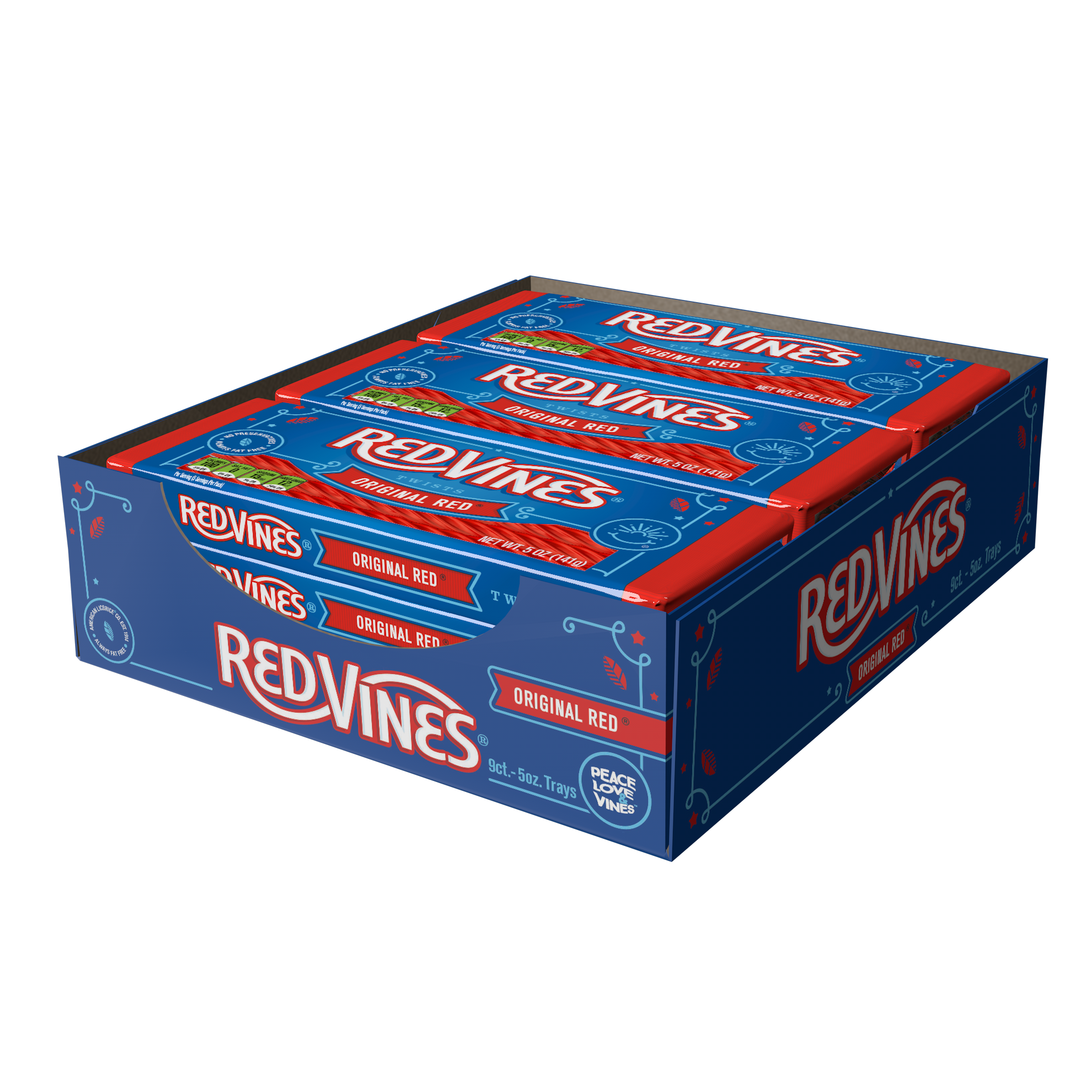 Red Vines Original Red® Chewy Licorice Twists 5oz Trays