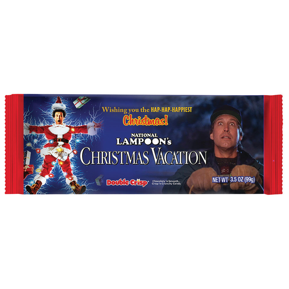 Wholesale Christmas Vacation Milk Chocolate Double Crisp 3.5 Oz Bar-18ct Case Bulk