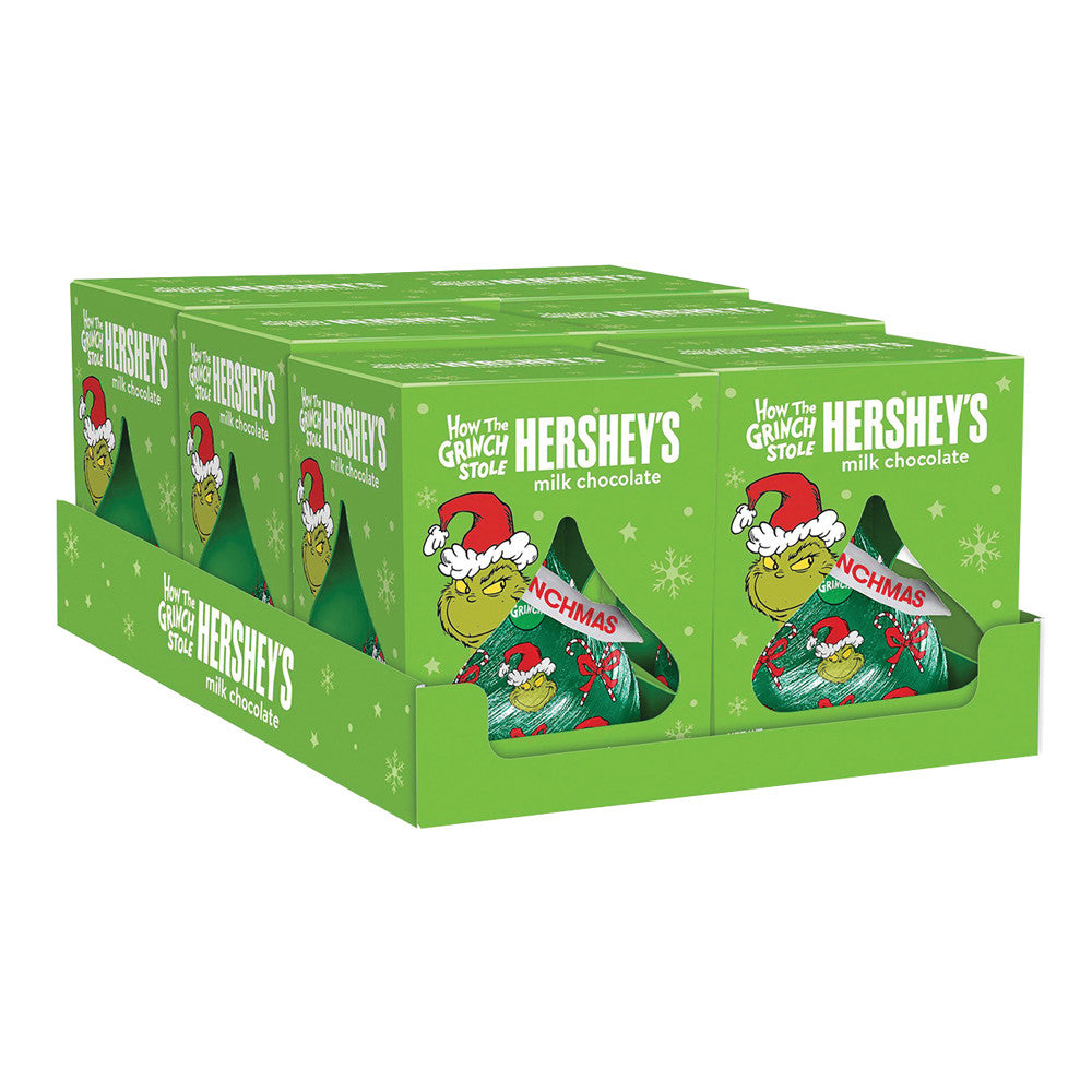 Wholesale Hershey'S Kisses Solid Milk Chocolate With Grinch Foil 1.45 Oz-24ct Case Bulk