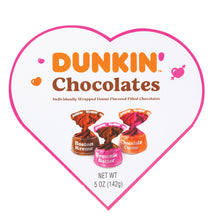 Wholesale Dunkin Donuts Chocolate 5 Oz Heart Box- Bulk