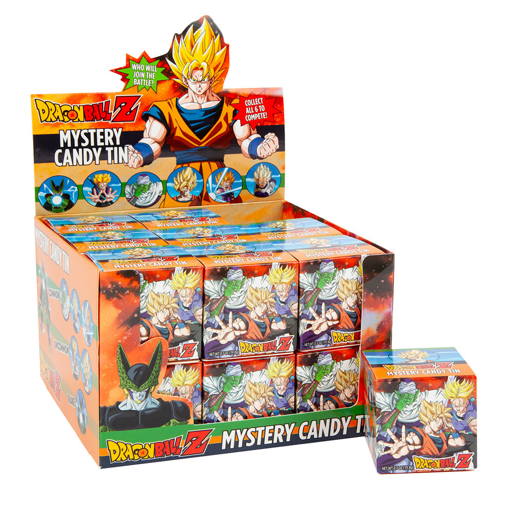 Wholesale Dragon Ball Z Mystery Candy Tin 0.7 Oz Blind Box- Bulk