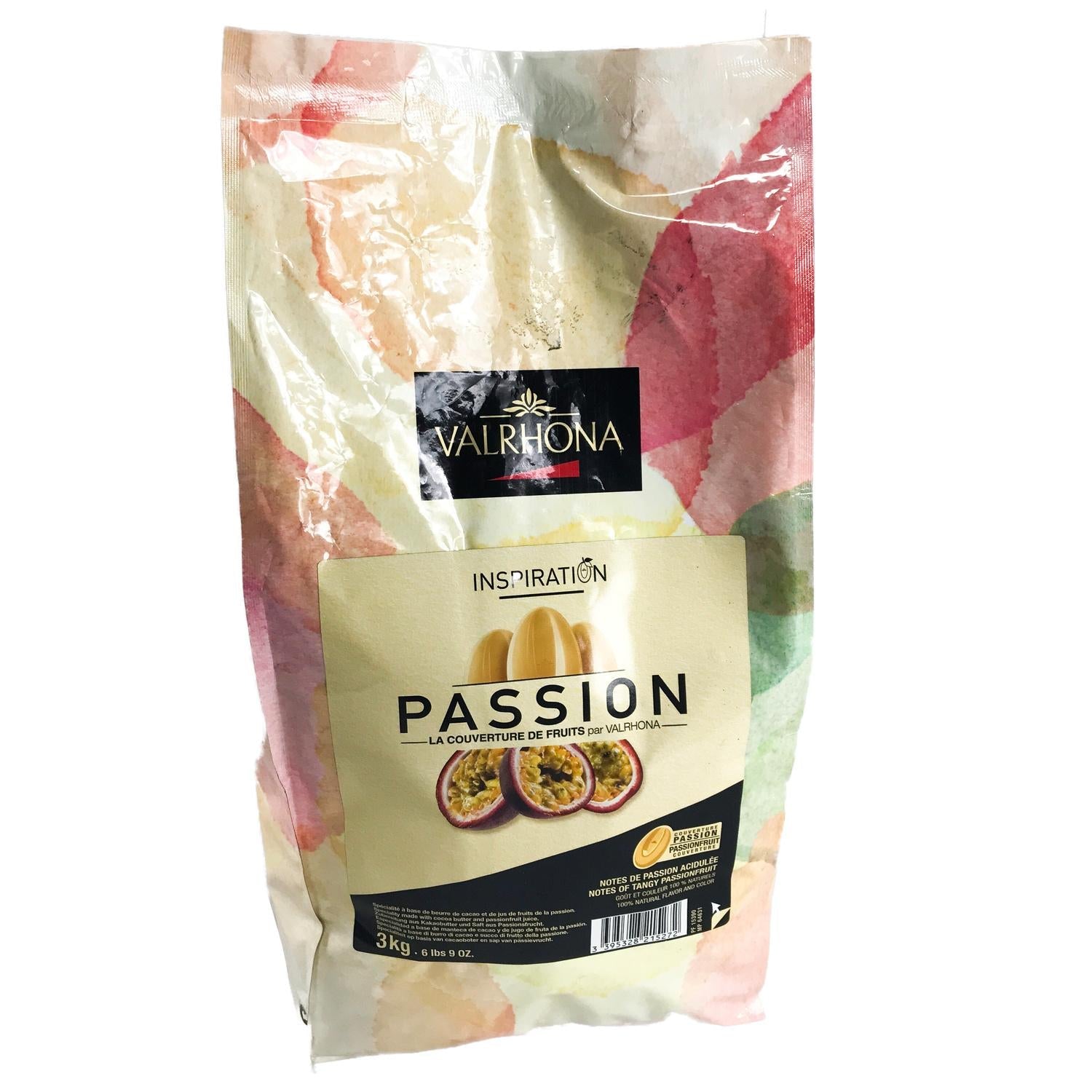 Wholesale Valrhona Passion Fruit Inspiration Feve 6.6 lb-1ct Case Bulk