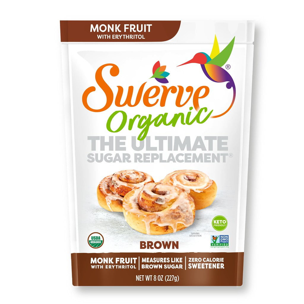 Swerve Organic Monk Fruit Brown Sugar Replacement Sweetener 8 Oz