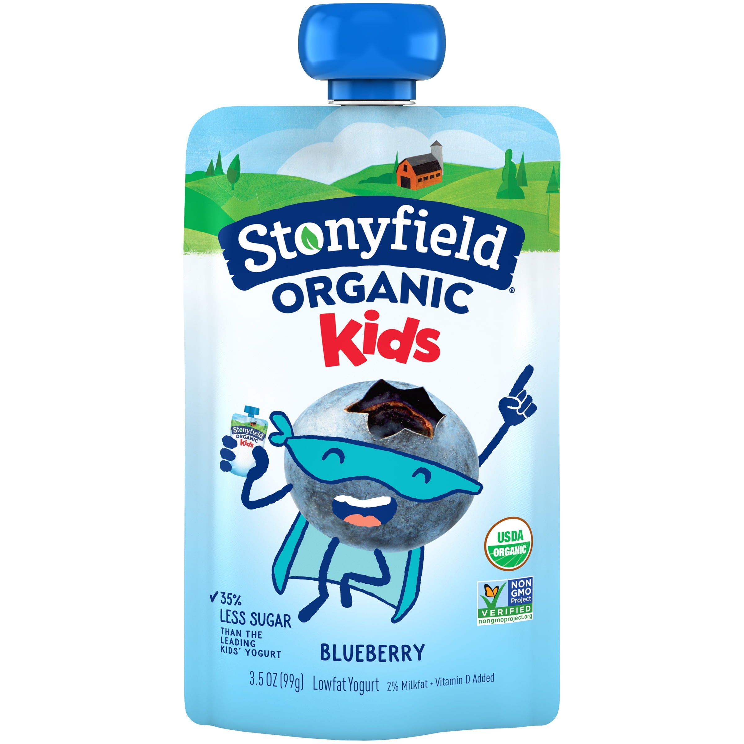 Stonyfield Organic Kids Blueberry Pouch