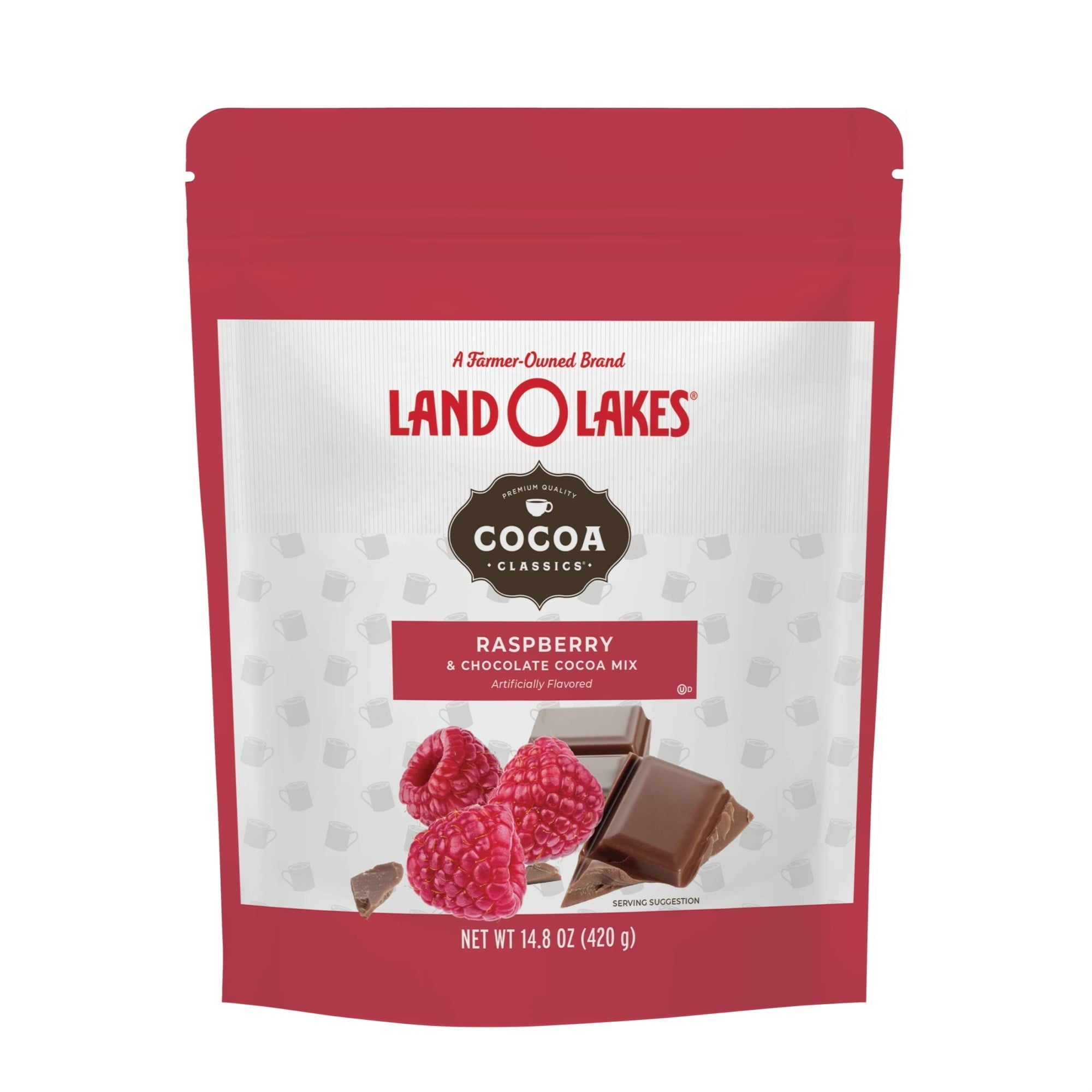 Land O Lakes Cocoa Raspberry & Chocolate Pouch 14.8 Oz