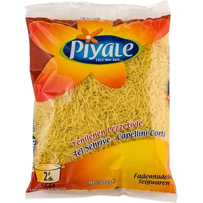 Wholesale Piyale Capellini Corti (Tel Sehriye) 500G Bag- Bulk