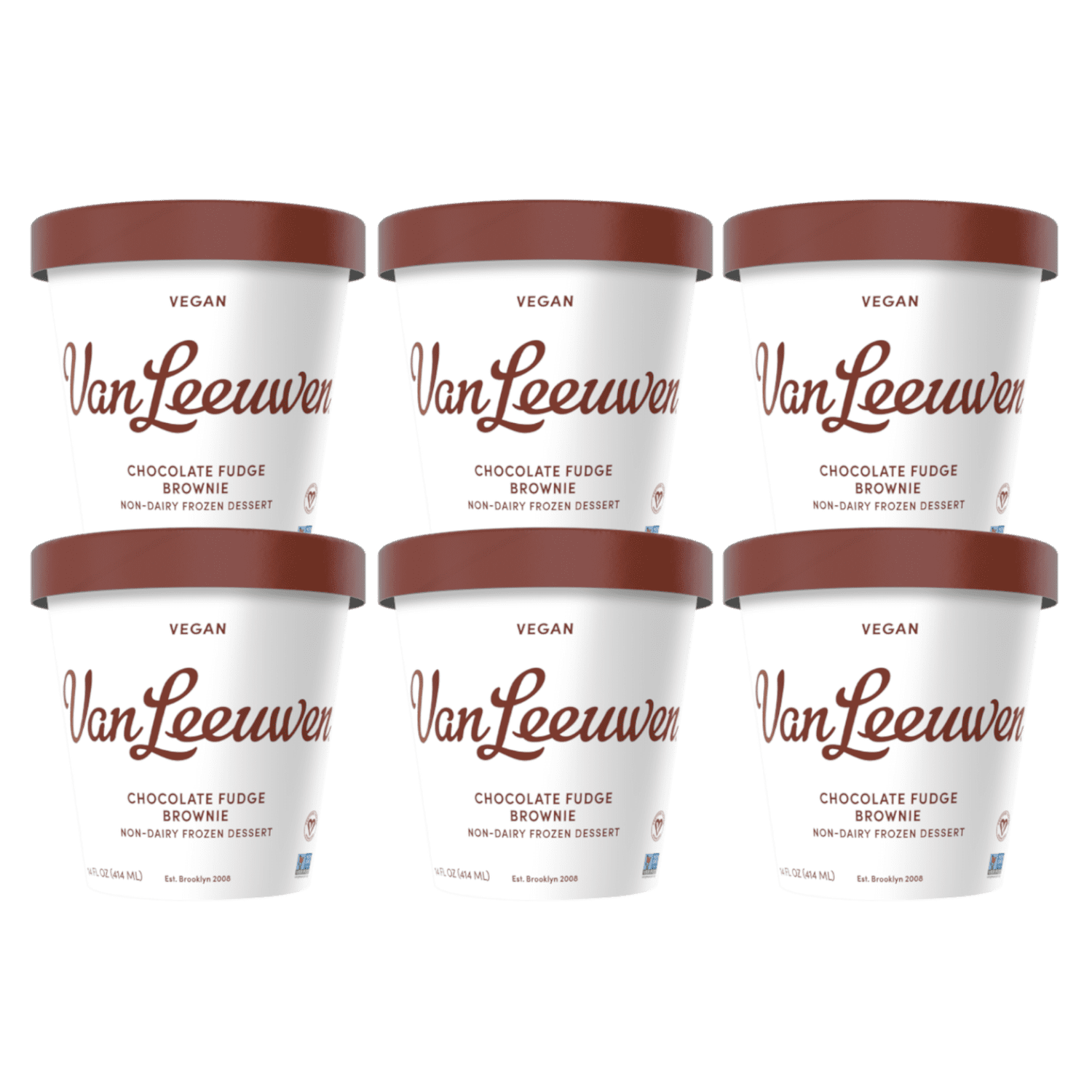Van Leeuwen Chocolate Fudge Brownie Ice Cream Pint 9.2 Oz