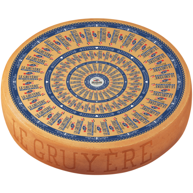 Wholesale Le Gruyere AOP Wheel Cheese 76 lb- Bulk