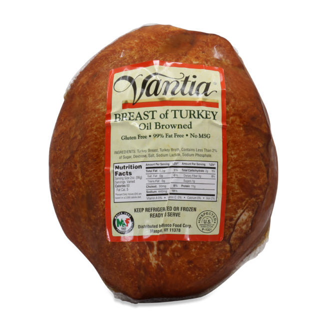 Wholesale Vantia Oil Browned Turkey Meat 8 LB-2 Ct Case Bulk