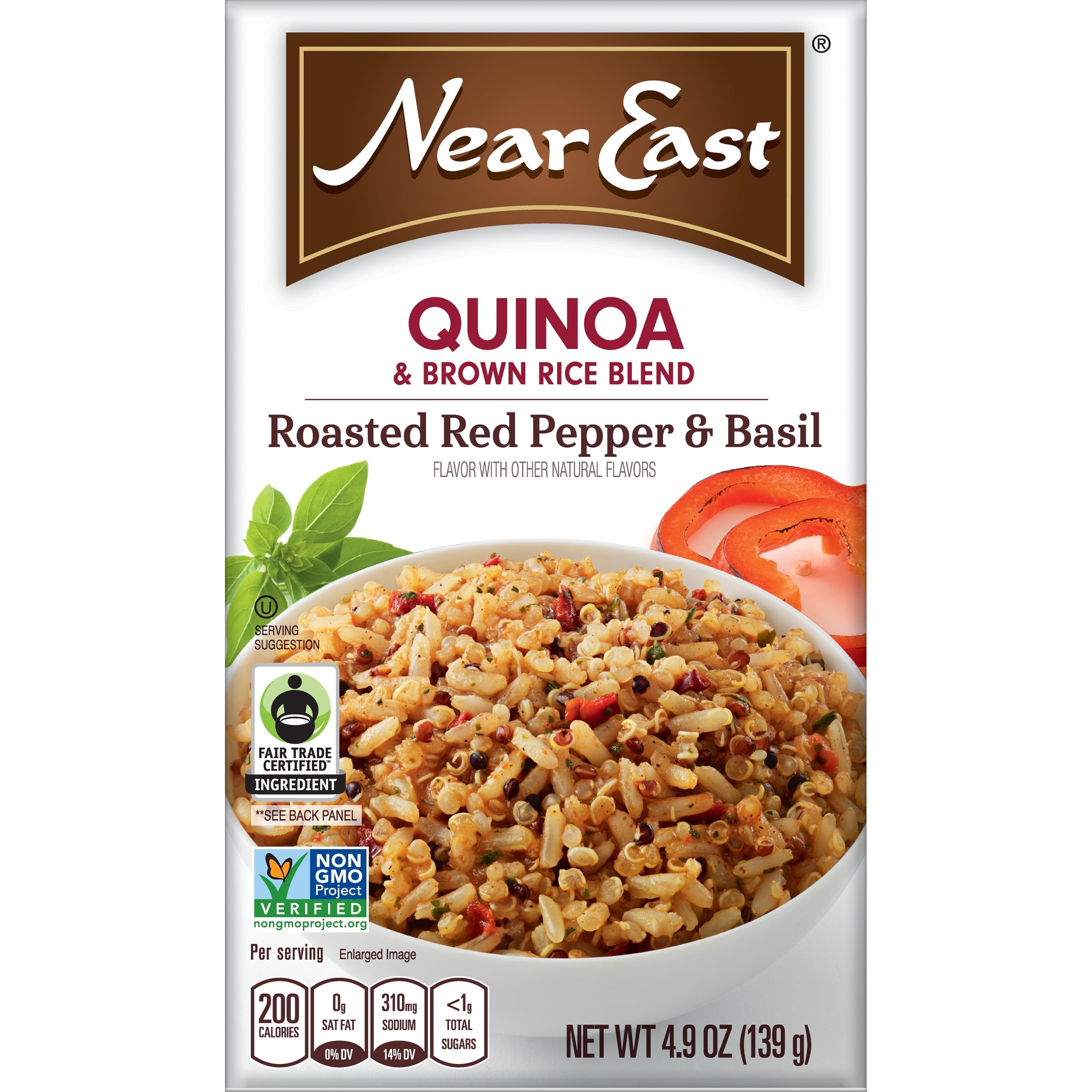 Near East Quinoa Roasted Red Pepper & Basil 4.9 Oz