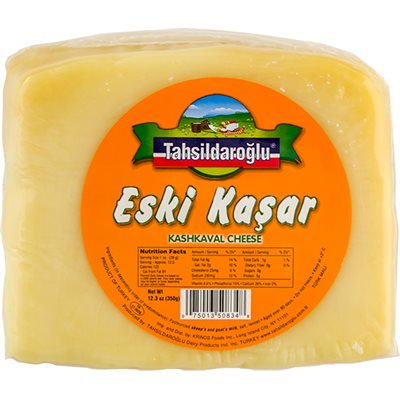 Wholesale Tahsildaroglu Aged Kashkaval Cheese 350 G Wedge- Bulk