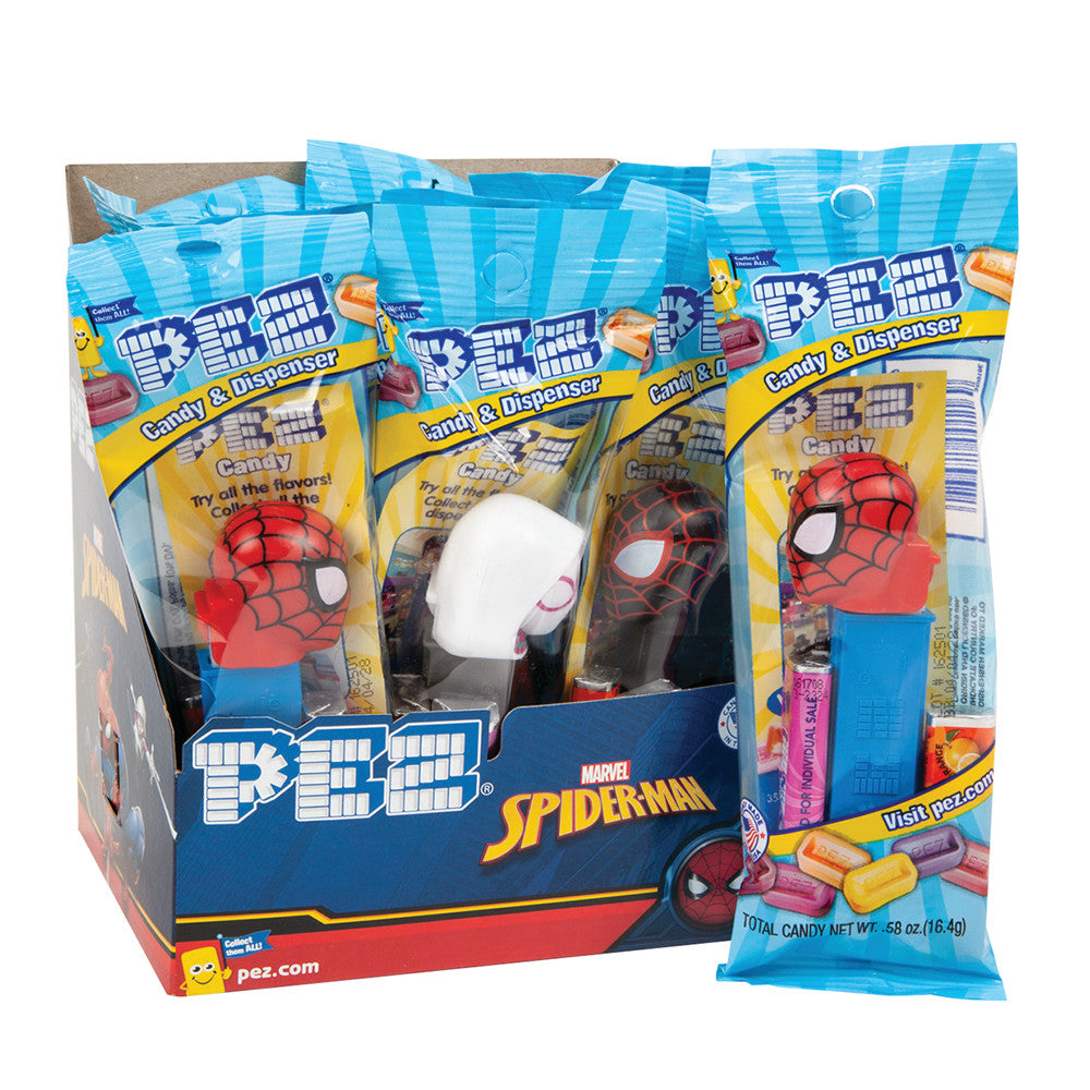 Wholesale Pez Spiderman Assortment 0.58 Oz- Bulk
