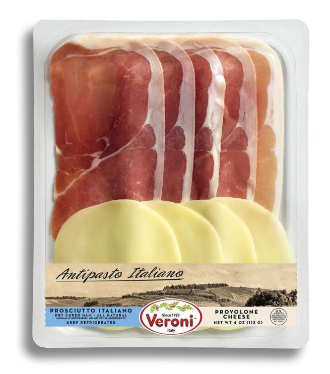 Wholesale Veroni Antipasto Italiano Prosciutto Italiano & Provolone Ham 4 oz- Bulk