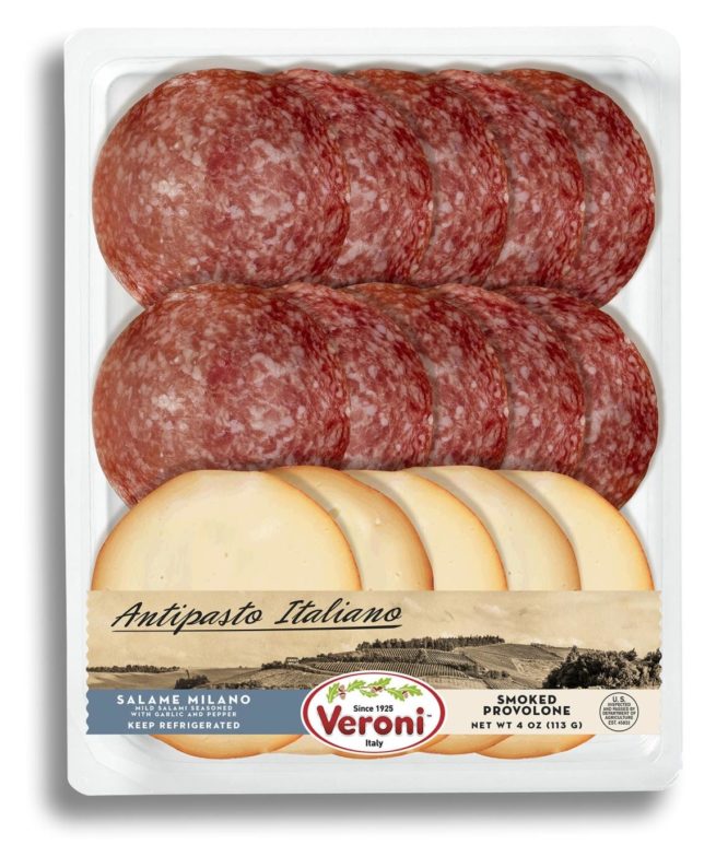 Veroni Antipasto Italiano - Salame Milano & Provolone 4 OZ