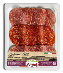 Wholesale Veroni Pre-Sliced Salame Trio 4 oz- Bulk
