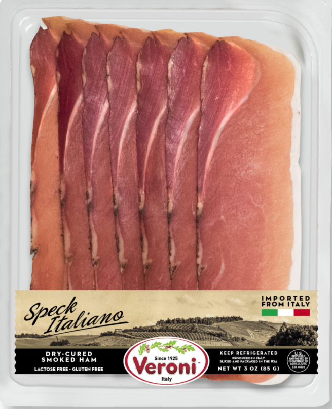 Wholesale Veroni Speck Italiano Ham 3 oz- Bulk