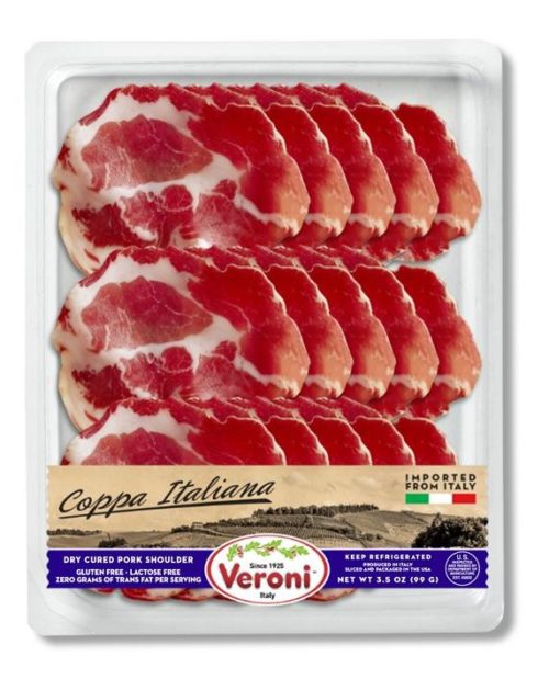 Veroni Pre-Sliced Sweet Italian Coppa Pork 3.5 OZ