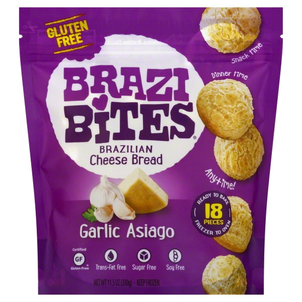 Brazi Bites Gluten Free Garlic Asiago Brazilian Cheese Bread