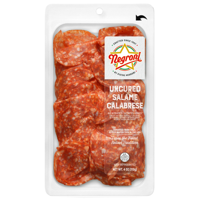 Negroni Pre-Sliced Calabrese Salame 4 OZ