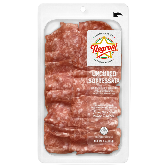 Negroni Pre-Sliced Sopressata Salame 4 OZ