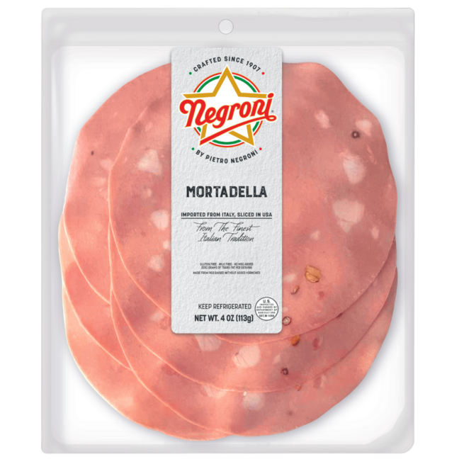 Negroni Pre-Sliced Mortadella Salumi 4 OZ