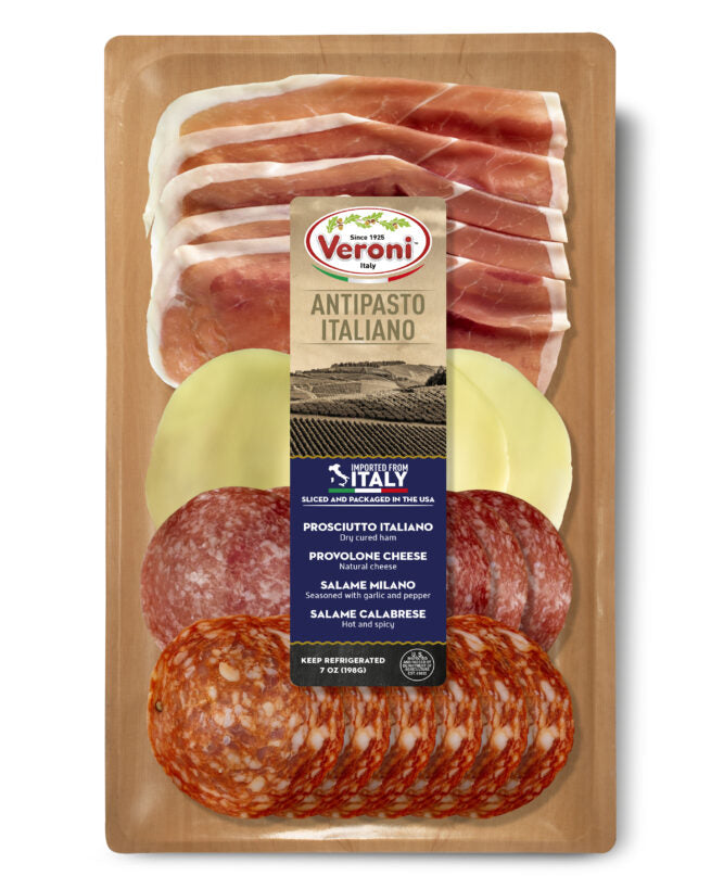 Veroni Antipasto: Prosciutto, Provolone & Sopressata Toscano & Calabrese Salame 7 OZ