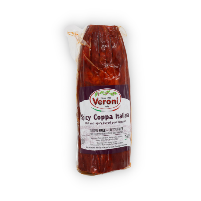 Wholesale Veroni Coppa Italiana Hot Pork 3.5 LB-2 Ct Case Bulk