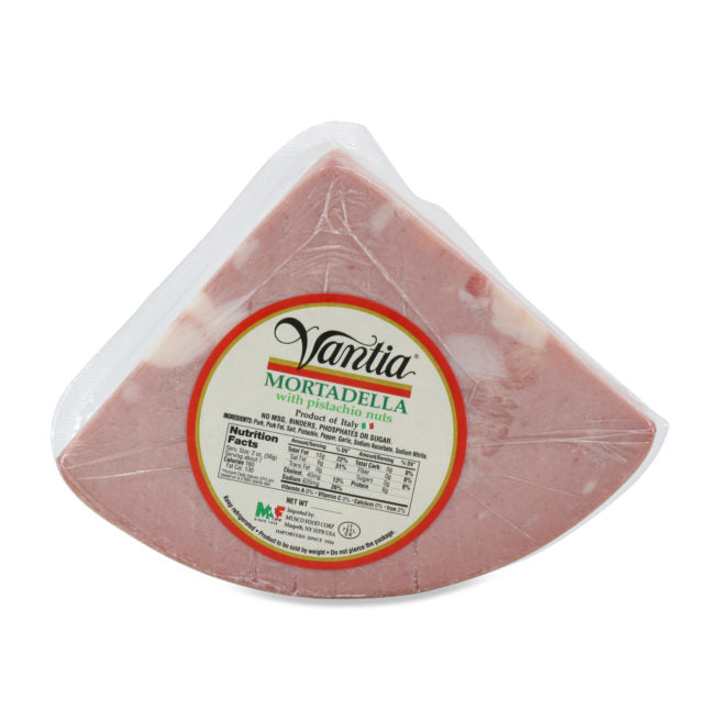 Wholesale Vantia Mortadella with Pistachio - Quarter 12 OZ-15 Ct Case Bulk