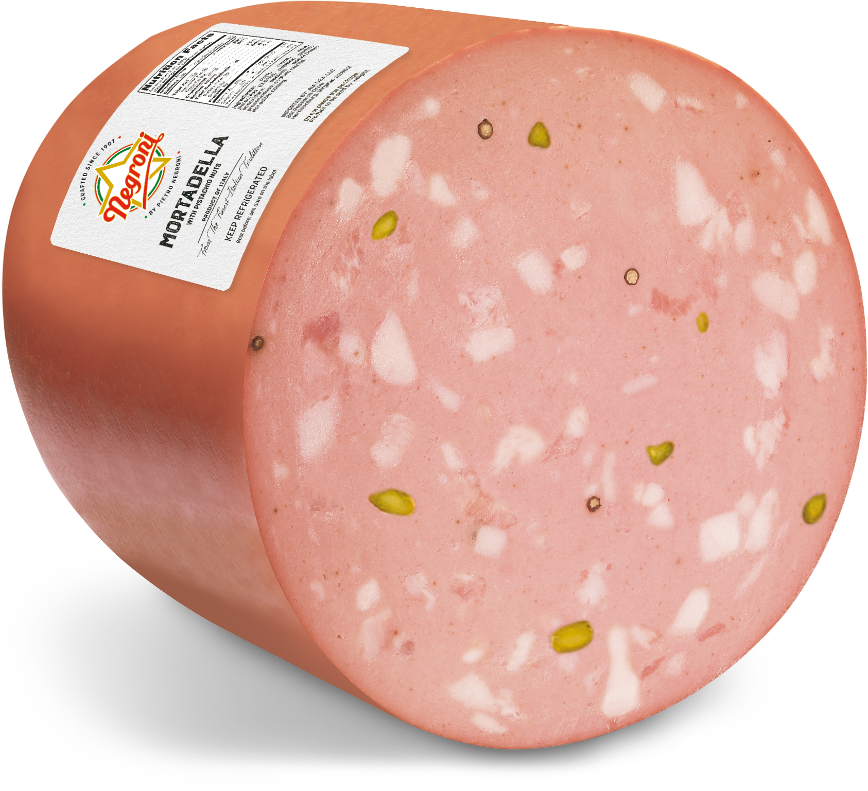 Negroni Italian Mortadella with Pistachio 3.5 KG