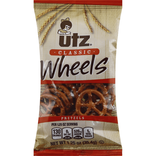 Utz Classic, Wheels Pretzels 1.25 Oz