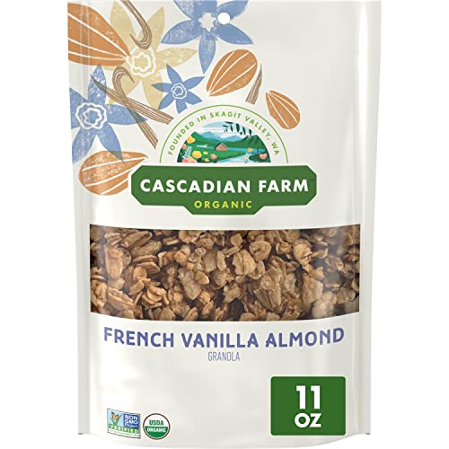 Cascadian Farm Organic Granola French Vanilla Almond 11 Oz Pouch