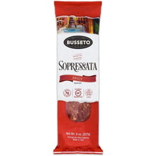 Wholesale Busseto Calabrese Hot Soppressata Salami Chub 8 OZ- Bulk