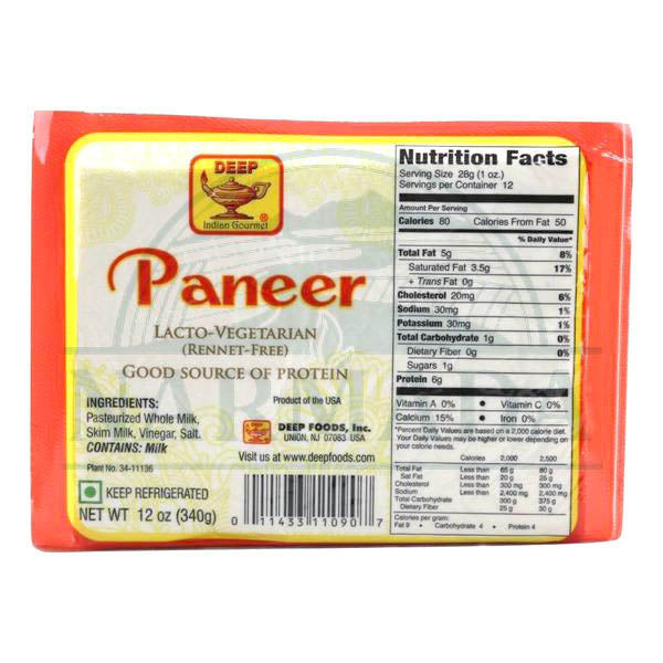 Wholesale Deep Raw Paneer 12 oz-20 Ct Case Bulk