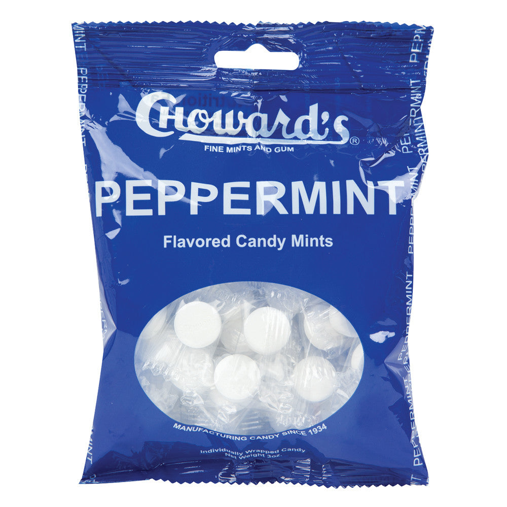 Wholesale Choward'S Peppermint Mints 3 Oz Peg Bag-12ct Case Bulk