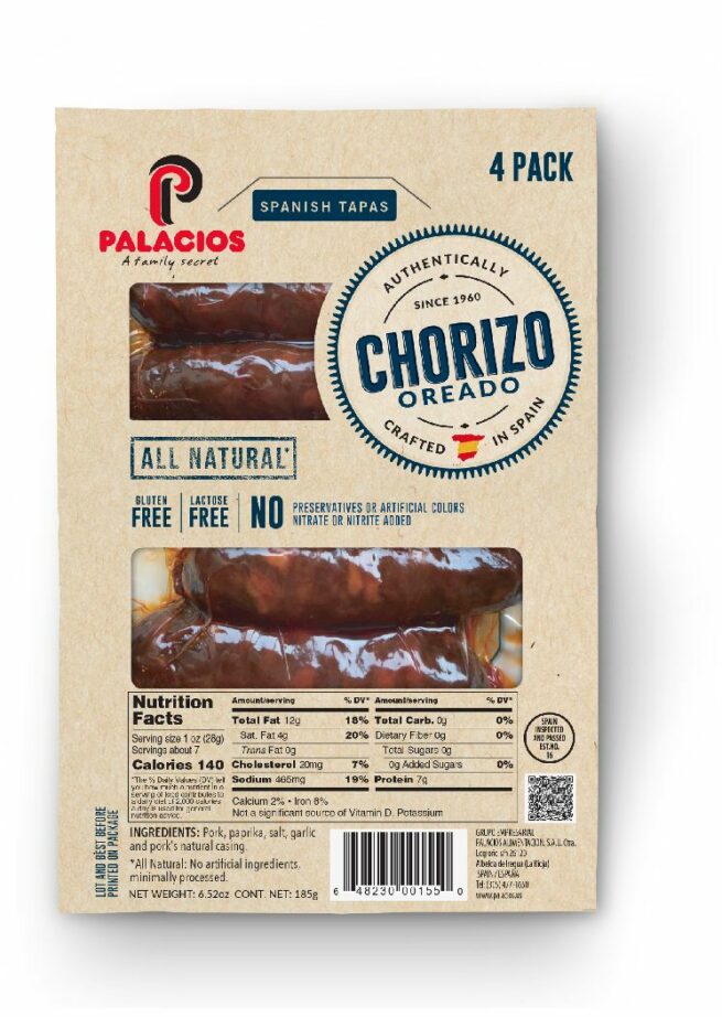 Palacios Mini Chorizo Oreado Sausage 6.5 OZ