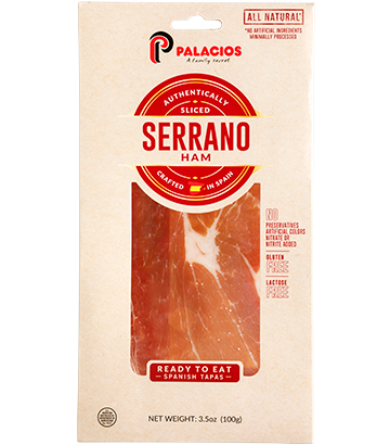 Palacios Pre-Sliced Serrano Ham 3.5 OZ