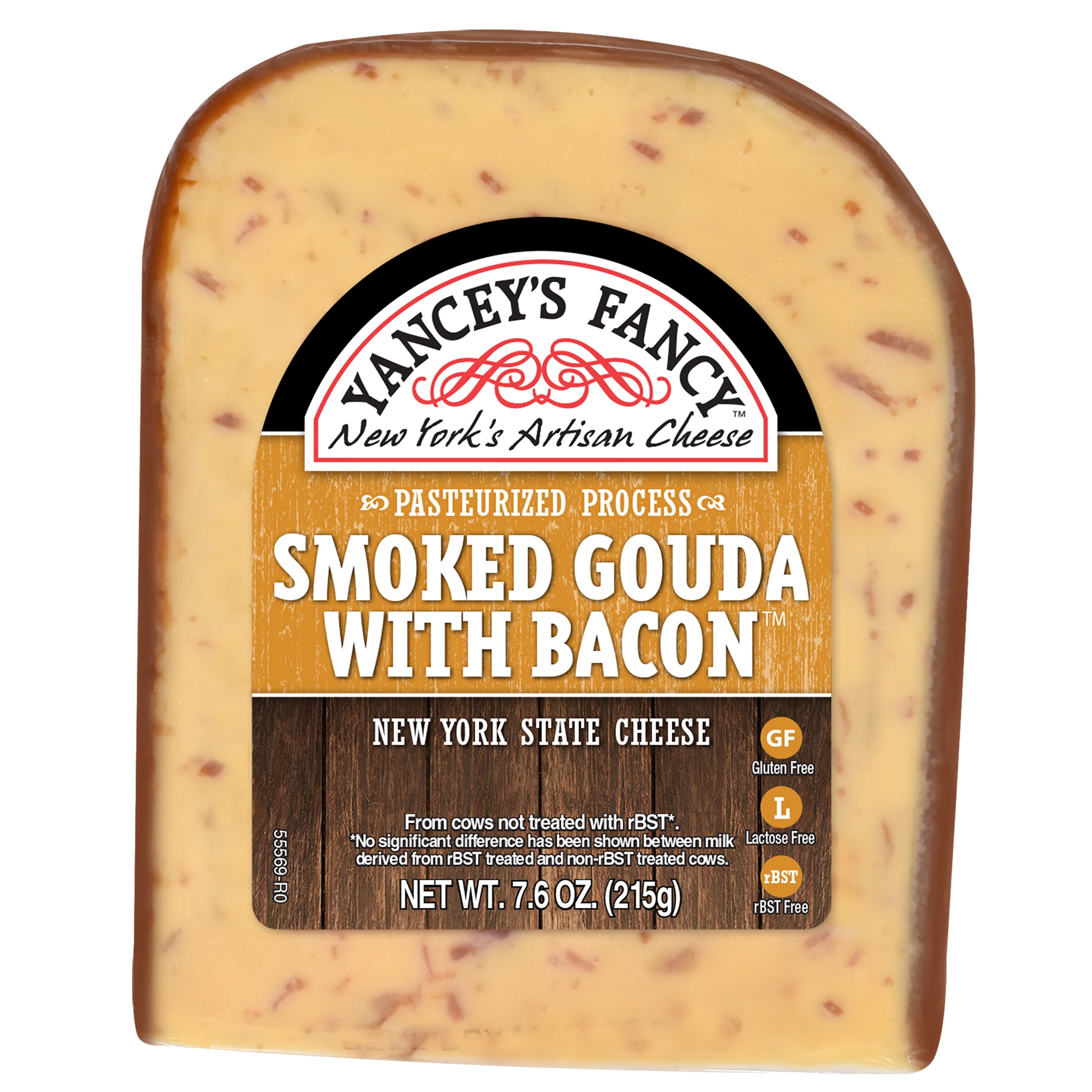 Yancey's Fancy Smoked Gouda Cheese with Bacon 7.6oz 10ct